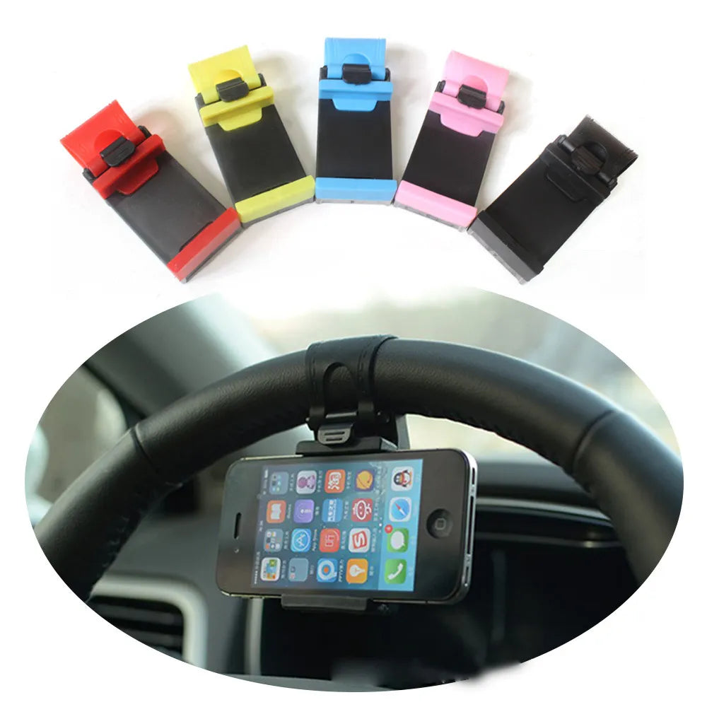 Universal Car Phone Holder for Steering Wheel